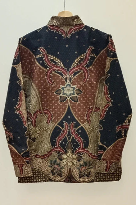 Men's Batik Shirt - Graceful Floral | Long Sleeves