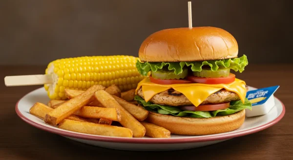 Cheesy Chickle Burger
