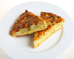 Tortilla de Patatas con Espinacas